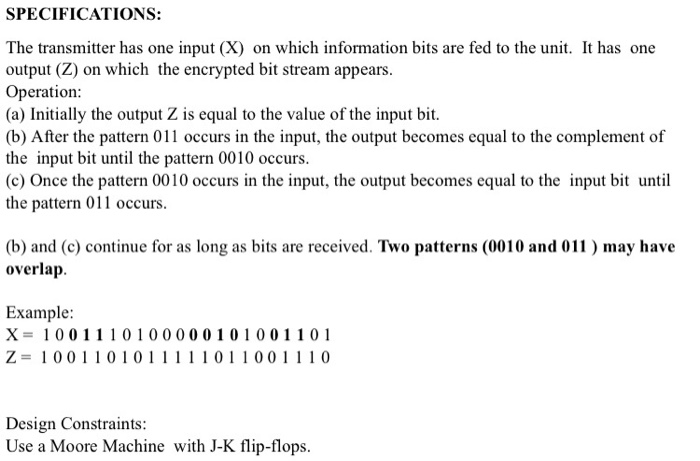 Solved Design a transmitter with these specifications using | Chegg.com