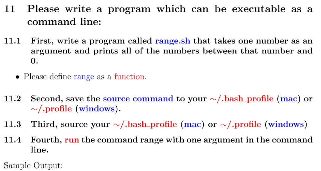 how to write a program in bash on mac