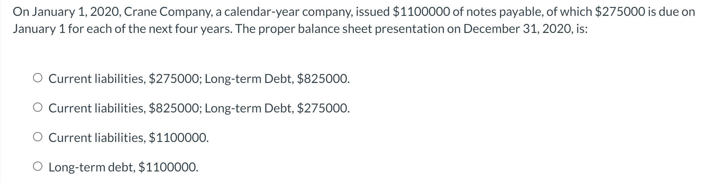 On January 1 2025 Donahue Company, A Calendar Year Company