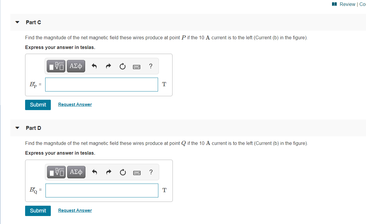 Solved A Review Com Part Find the magnitude of the net | Chegg.com