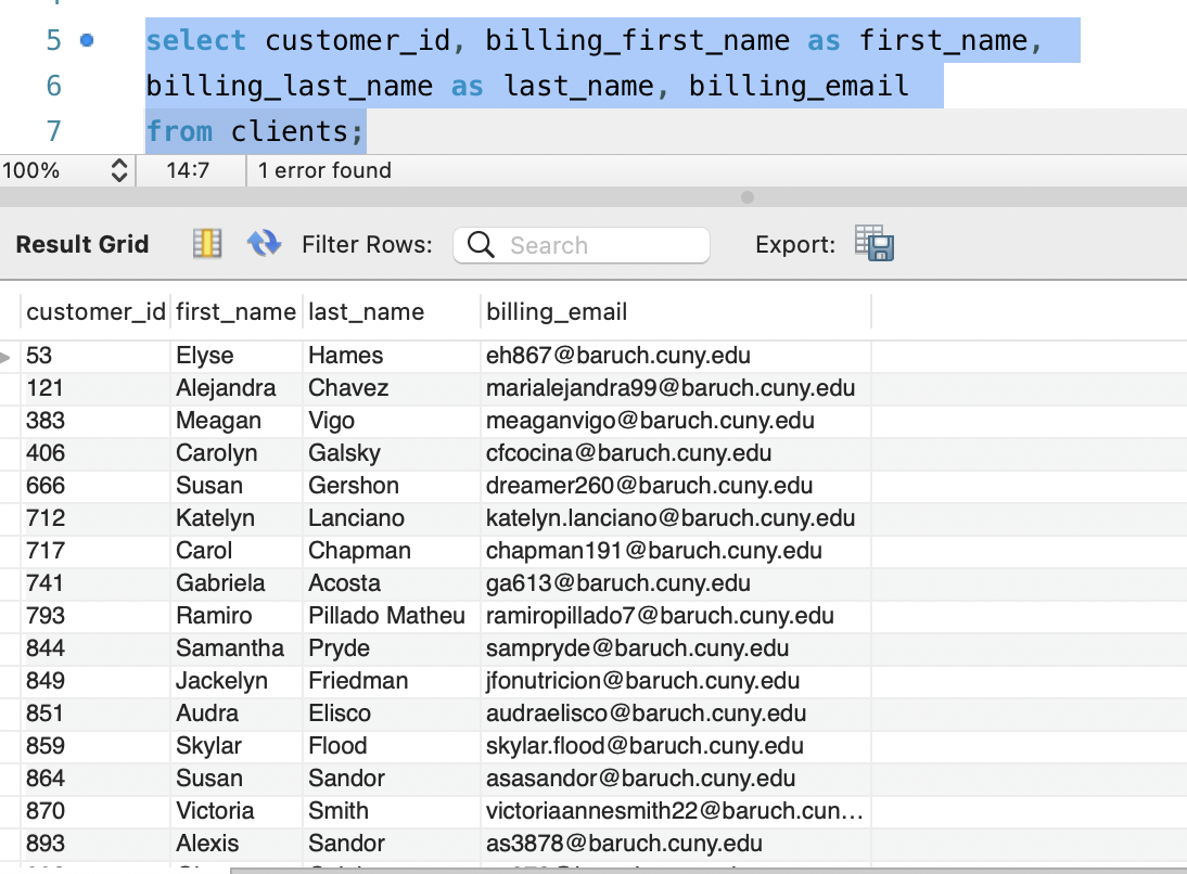 Solved SQL Question: write a query to List all customers who | Chegg.com