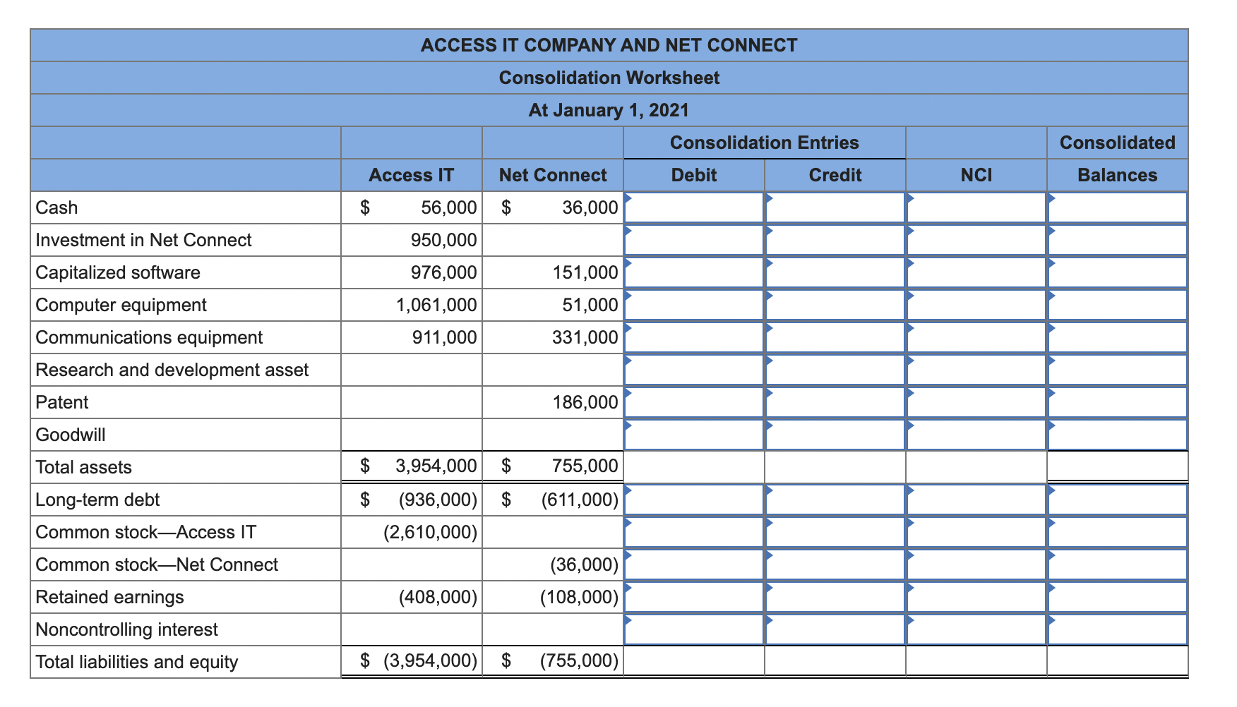 Solved On January 1, 2021, Access IT Company exchanged | Chegg.com