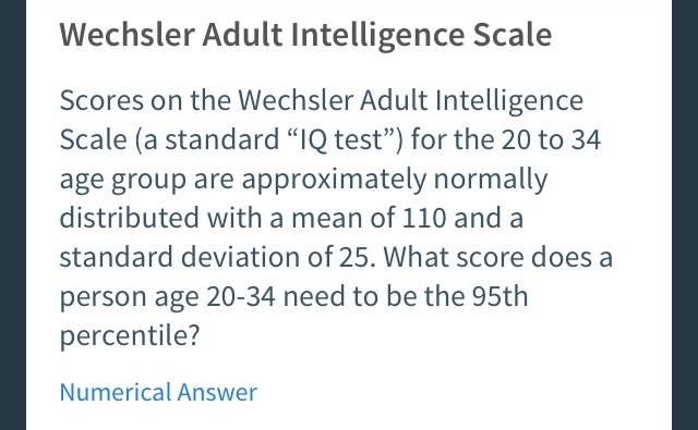 Wechsler Iq Test Scores Chart