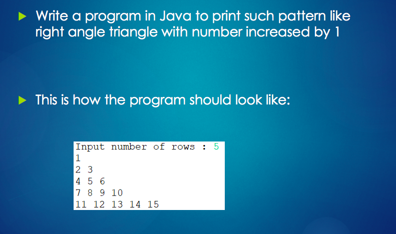 Solved Write A Program In Java To Print Such Pattern Like Chegg Com