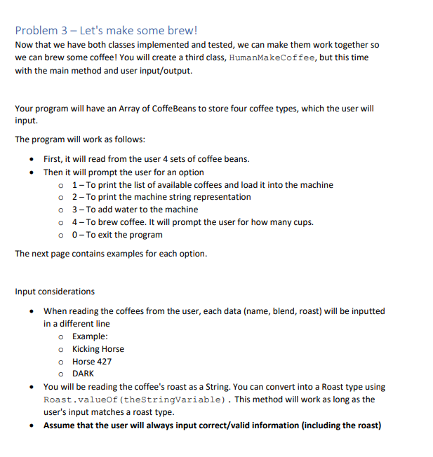 Problem 2 - The Coffee Machine and Coffee Grinder To | Chegg.com