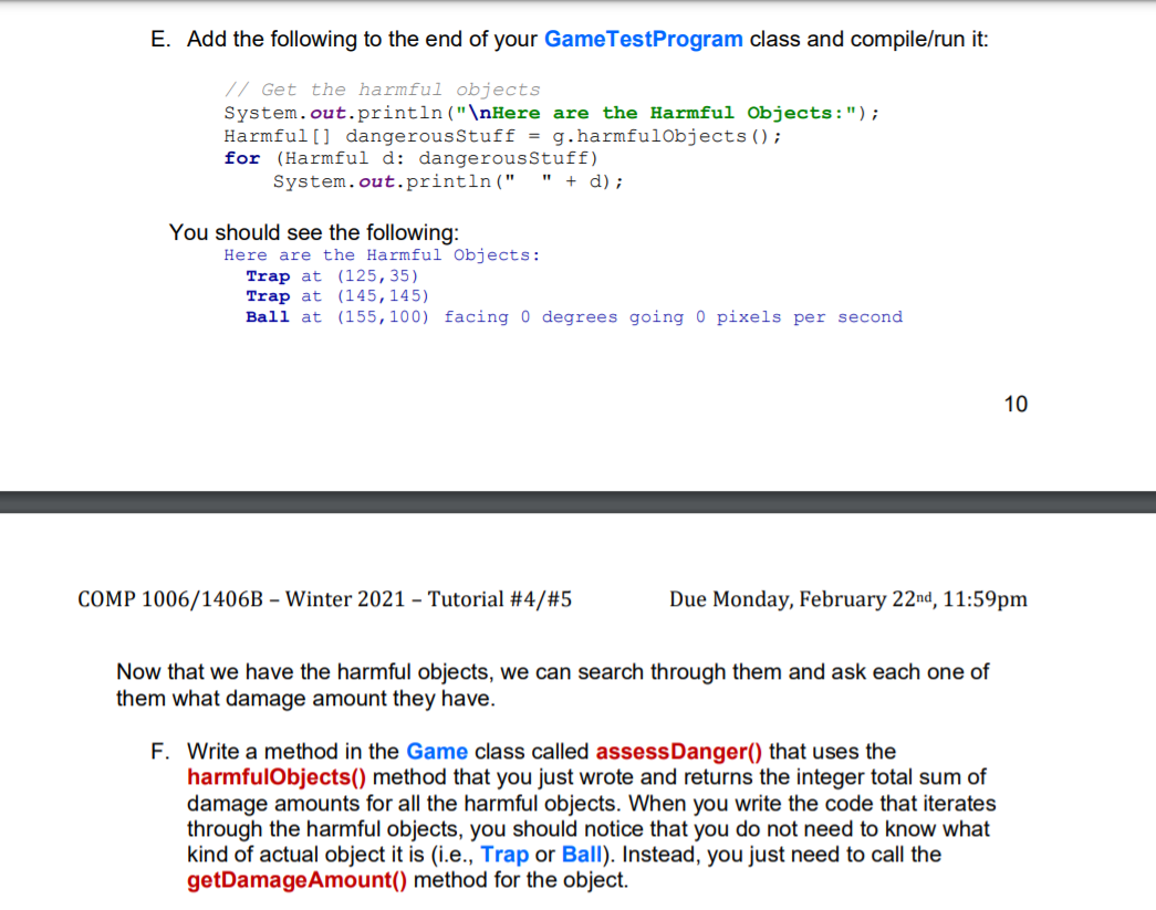Solved 8) Now we will add functionality to allow some game | Chegg.com