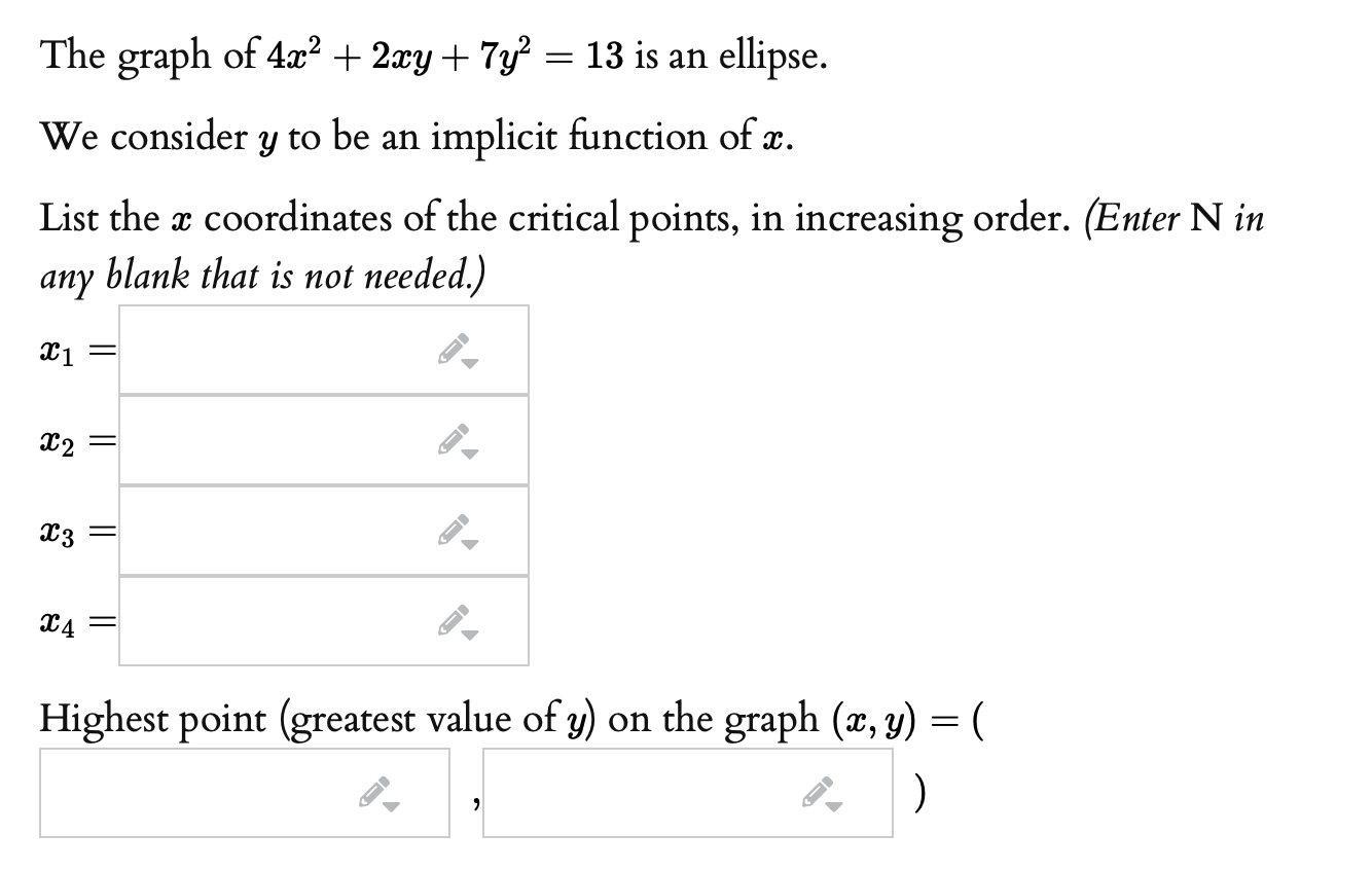 solved-the-graph-of-4x2-2xy-7y-13-is-an-ellipse-we-chegg