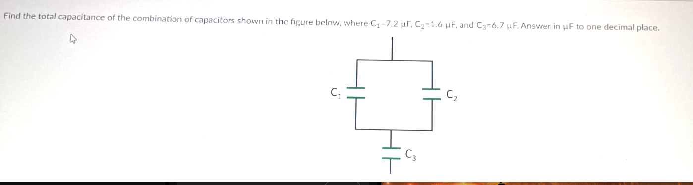 Solved Find the total capacitance of the combination of | Chegg.com