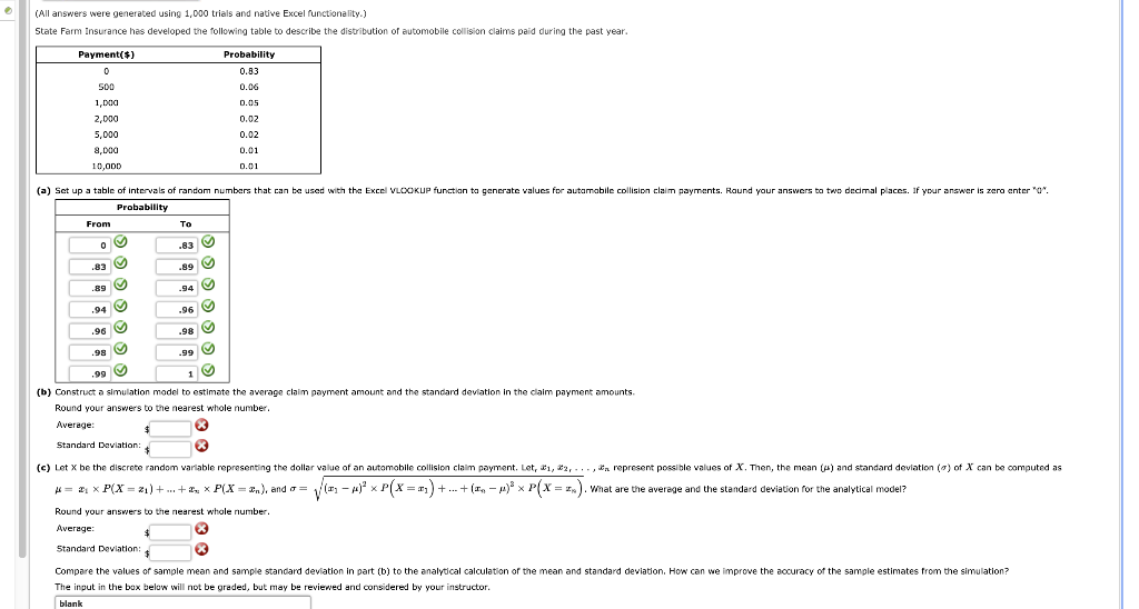 Solved (all Answers Were Generated Using 1,000 Trials And 