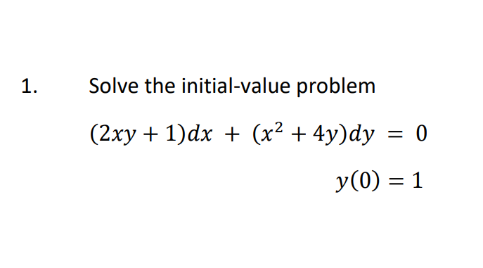 Solved Solve the initial-value problem | Chegg.com