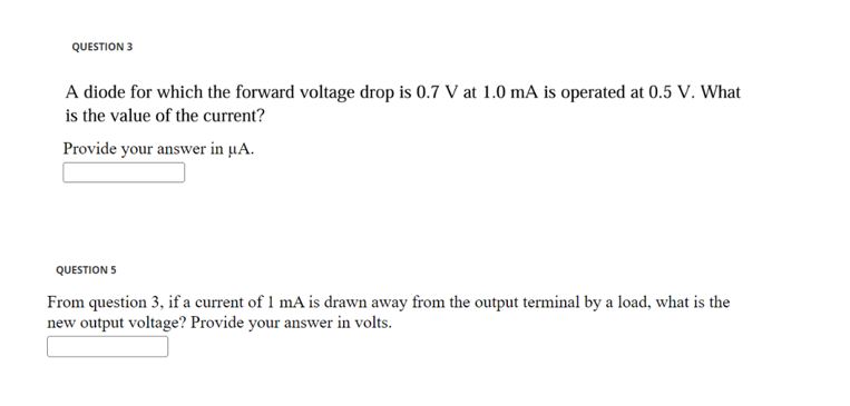Solved QUESTION 3A diode for which the forward voltage drop | Chegg.com
