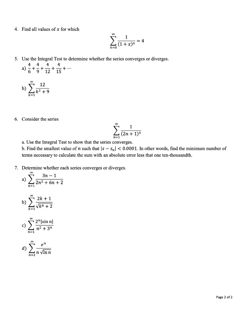 1 Find A Formula For The General Term An Of The Chegg Com