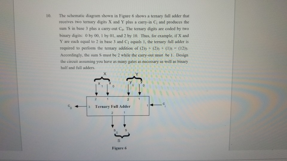 Solved The schematic diagram shown in Figure 6 shows a | Chegg.com