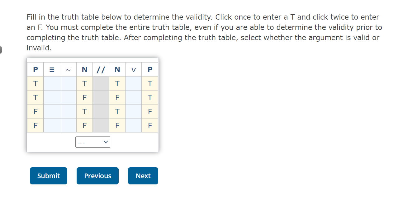 Solved Fill in the truth table below to determine the | Chegg.com