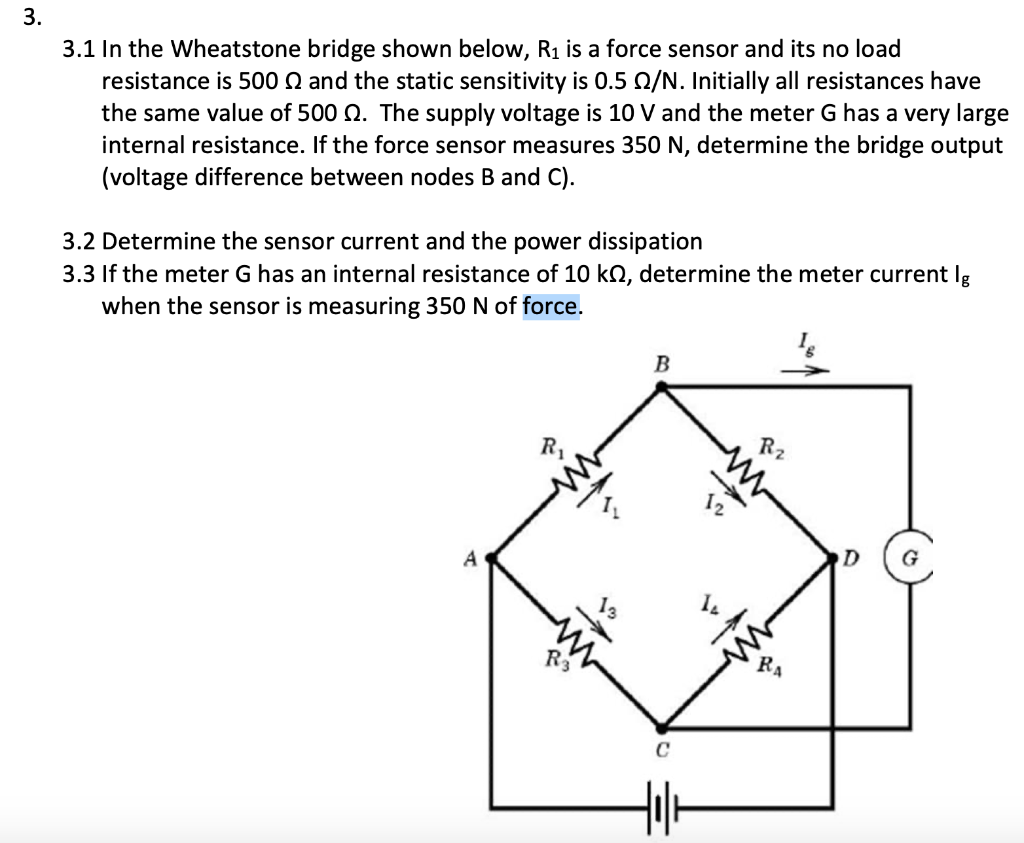 Solved In The Wheatstone Bridge Shown Below R Is A Chegg Com