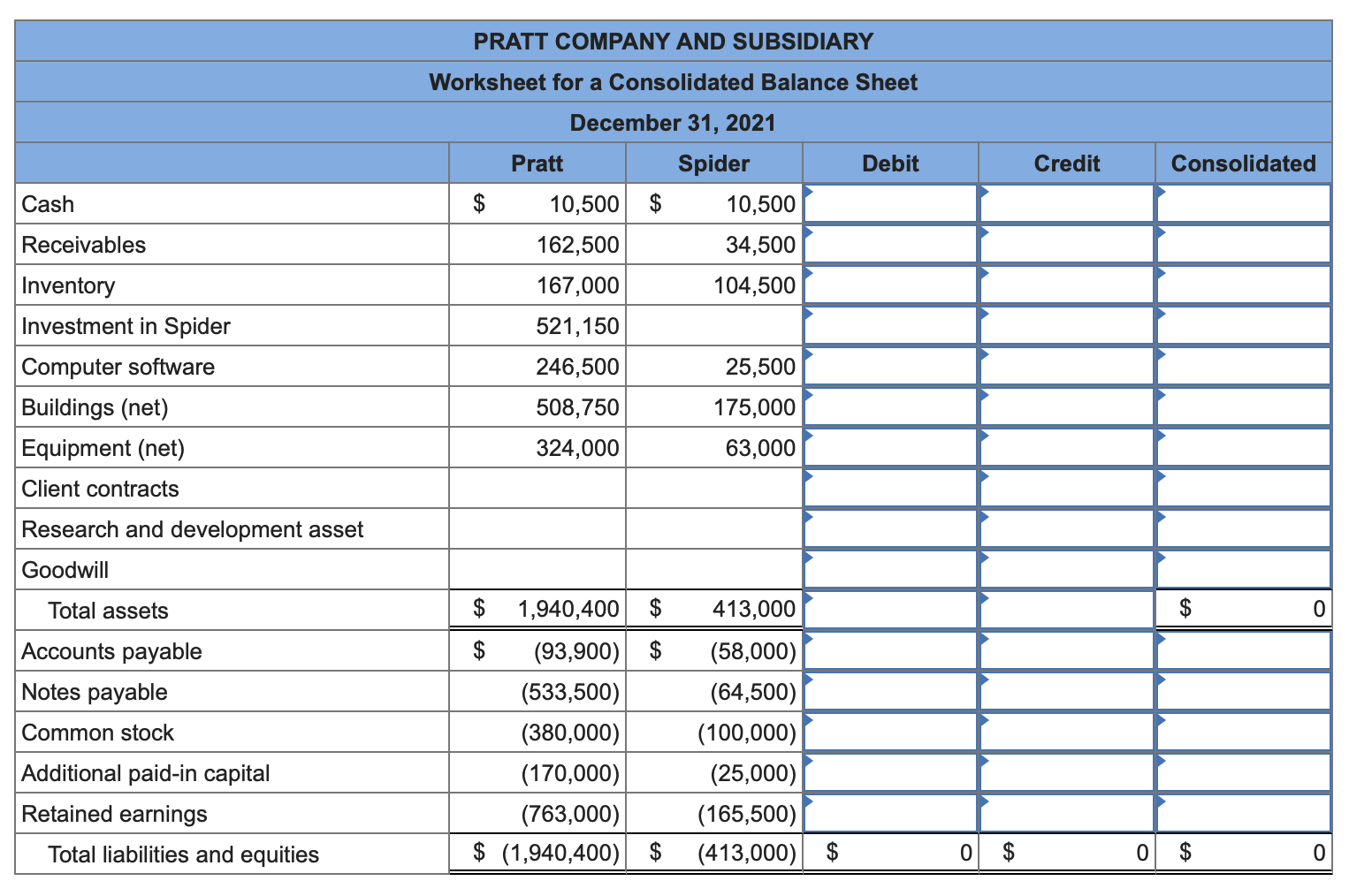 Solved Pratt Company acquired all of the outstanding shares | Chegg.com