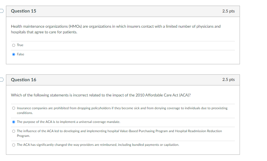 Solved Health maintenance organizations (HMOs) are