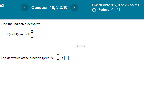 Solved Find The Indicated Derivative F′ X If F X 5x X2