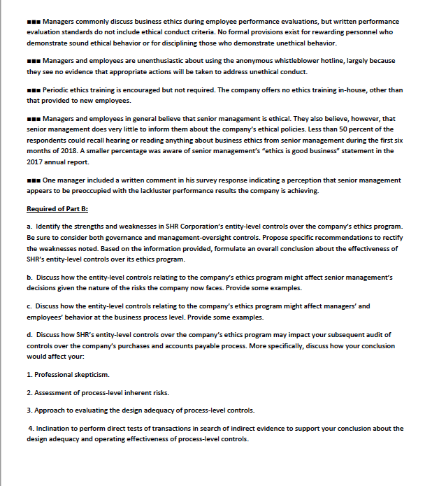 - managers commonly discuss business ethics during employee performance evaluations, but written performance evaluation stand