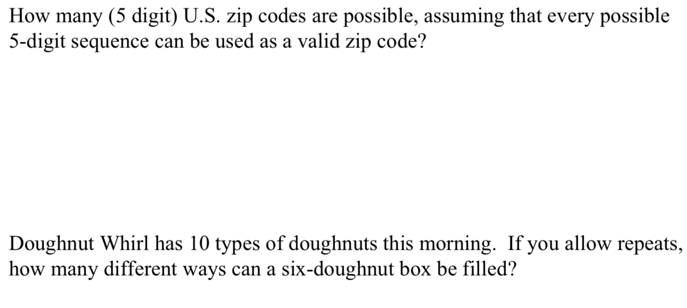 Solved How Many 5 Digit U S Zip Codes Are Possible Chegg Solved How Many 5 Digit U S Zip Codes Are Possible Chegg