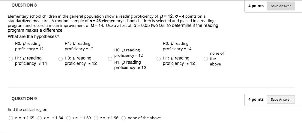 Solved QUESTION 8 4 points Save Answer Elementary school | Chegg.com