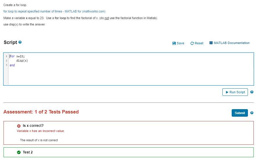 Solved Create a for loop. for loop to repeat specified | Chegg.com