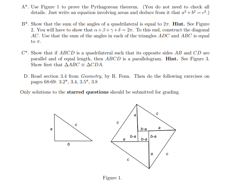 pythagorean theorem assignment 1