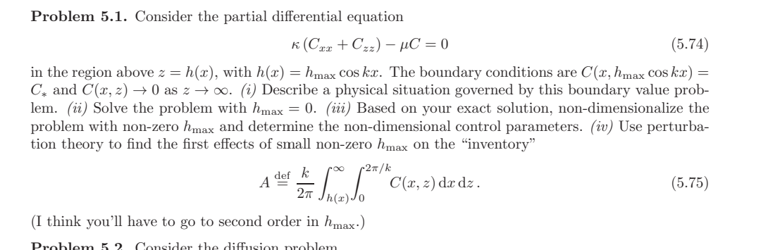 Solved Problem 5.1. Consider the partial differential | Chegg.com