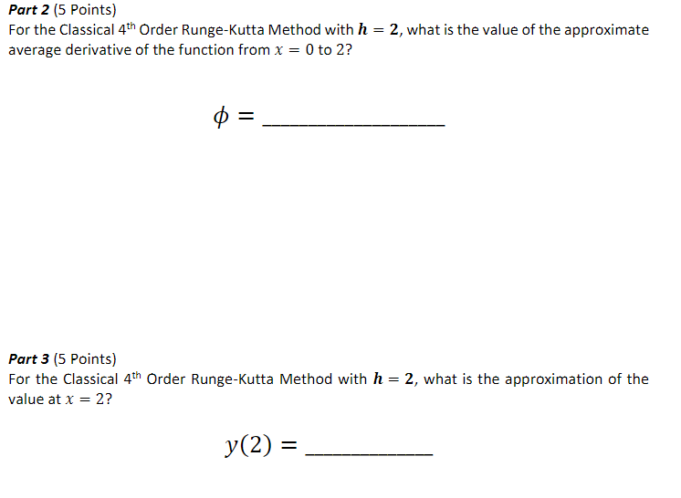 Problem 2 Initial Value Problems For The 1st Order Chegg