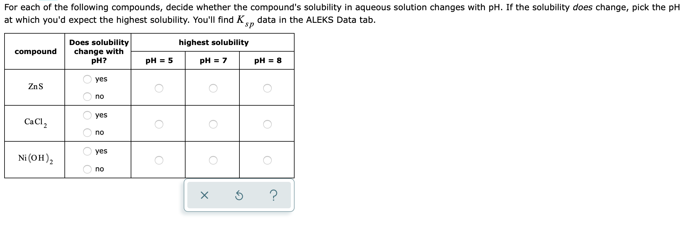 Solved For each of the following compounds, decide whether | Chegg.com