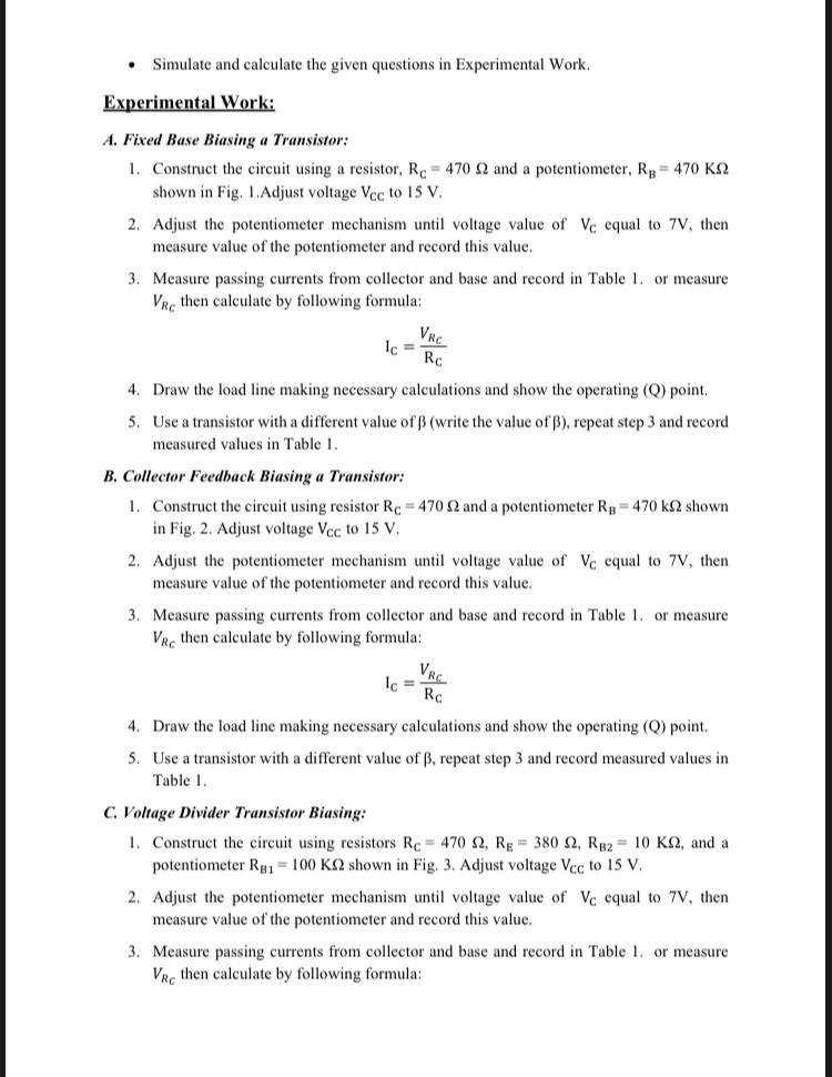 Solved Objectives • Understand the purpose of biasing a