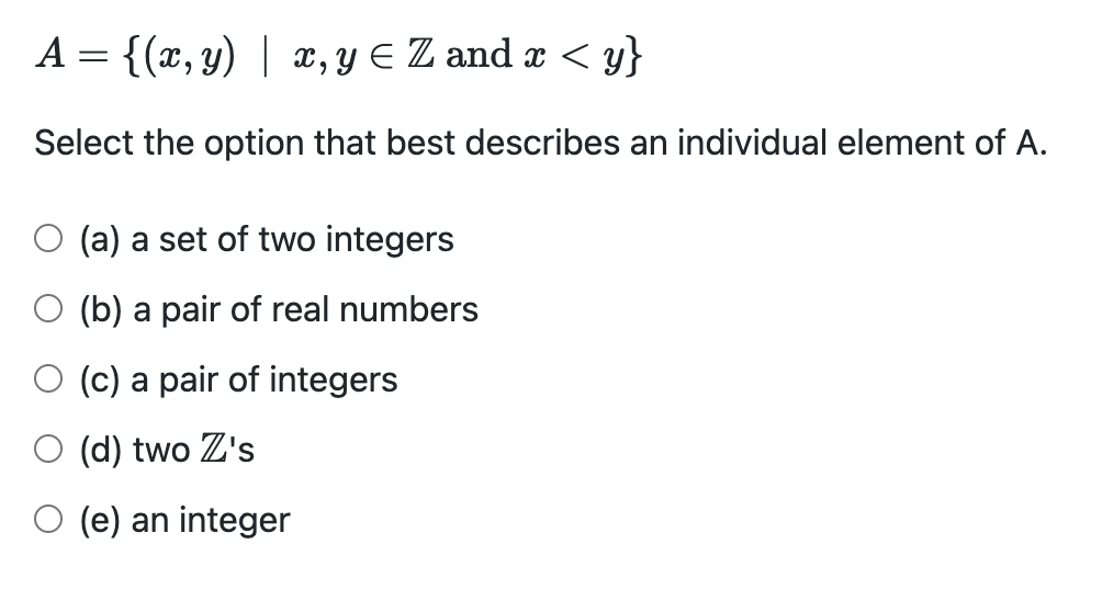 Solved Suppose For Sets A,B That A−B=A. Then Which Of The | Chegg.com