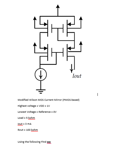 Lout Modified Wilson Mos Current Mirror Pmos Based 8045