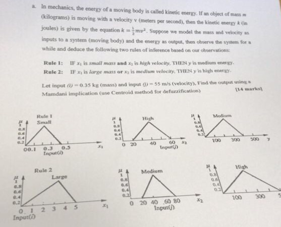 Solved a In mechanics, the energy of a moving body is called | Chegg.com