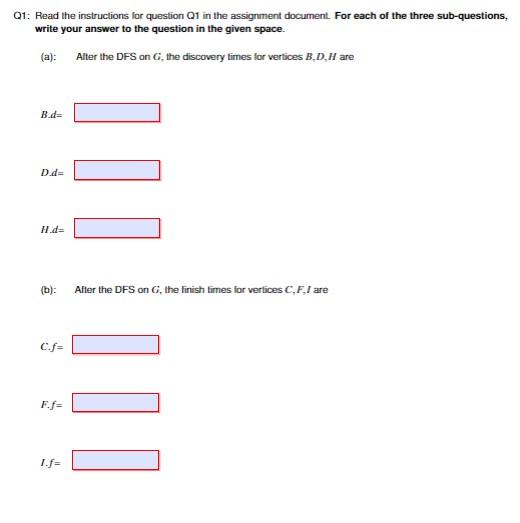 Q1 (18 points) A directed graph G is shown in Figure | Chegg.com