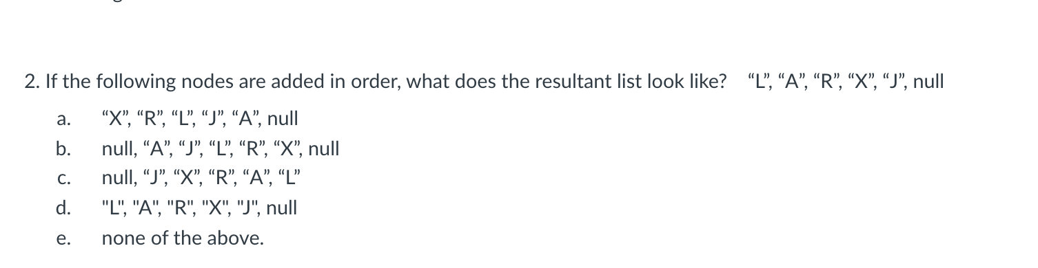 Solved Intro to Data Structure Do not use Java code Show | Chegg.com