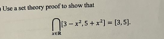 Solved Use A Set Theory Proof To Show That | Chegg.com