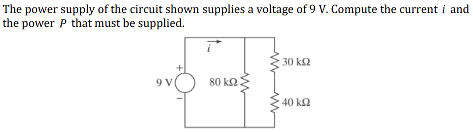 Solved The power supply of the circuit shown supplies a | Chegg.com