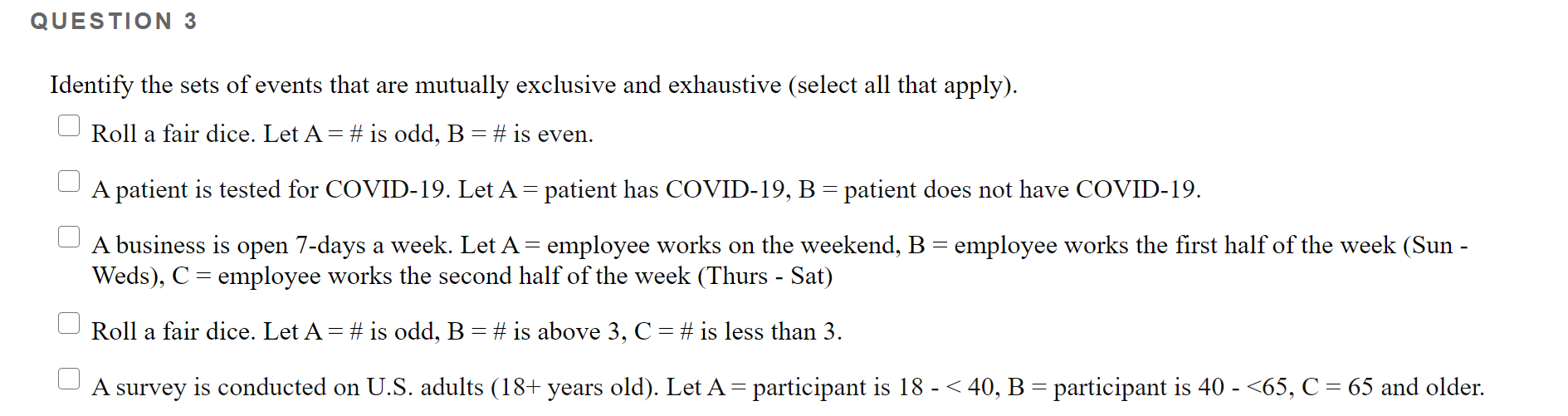 Solved Consider Two Events, A And B. If A And B Are | Chegg.com