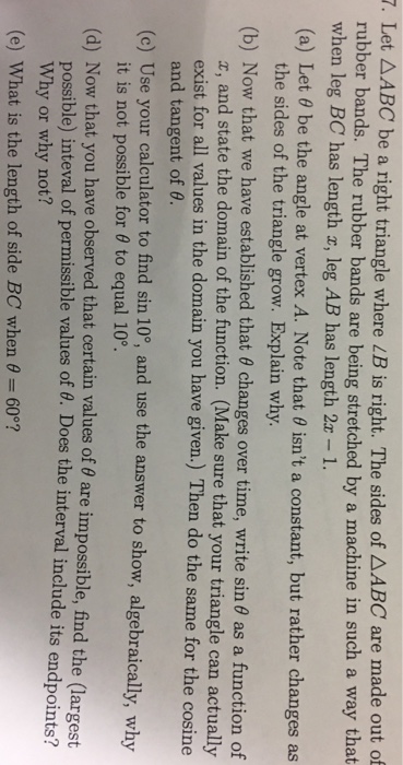 Solved Let ABC be a right triangle where LB is right. The | Chegg.com