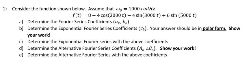 Solved Consider the function shown below. Assume that | Chegg.com