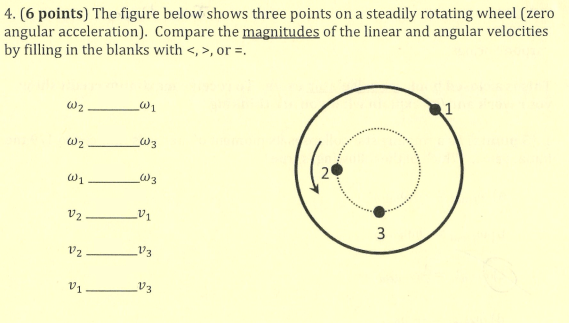 Solved 4. (6 points) The figure below shows three points on | Chegg.com