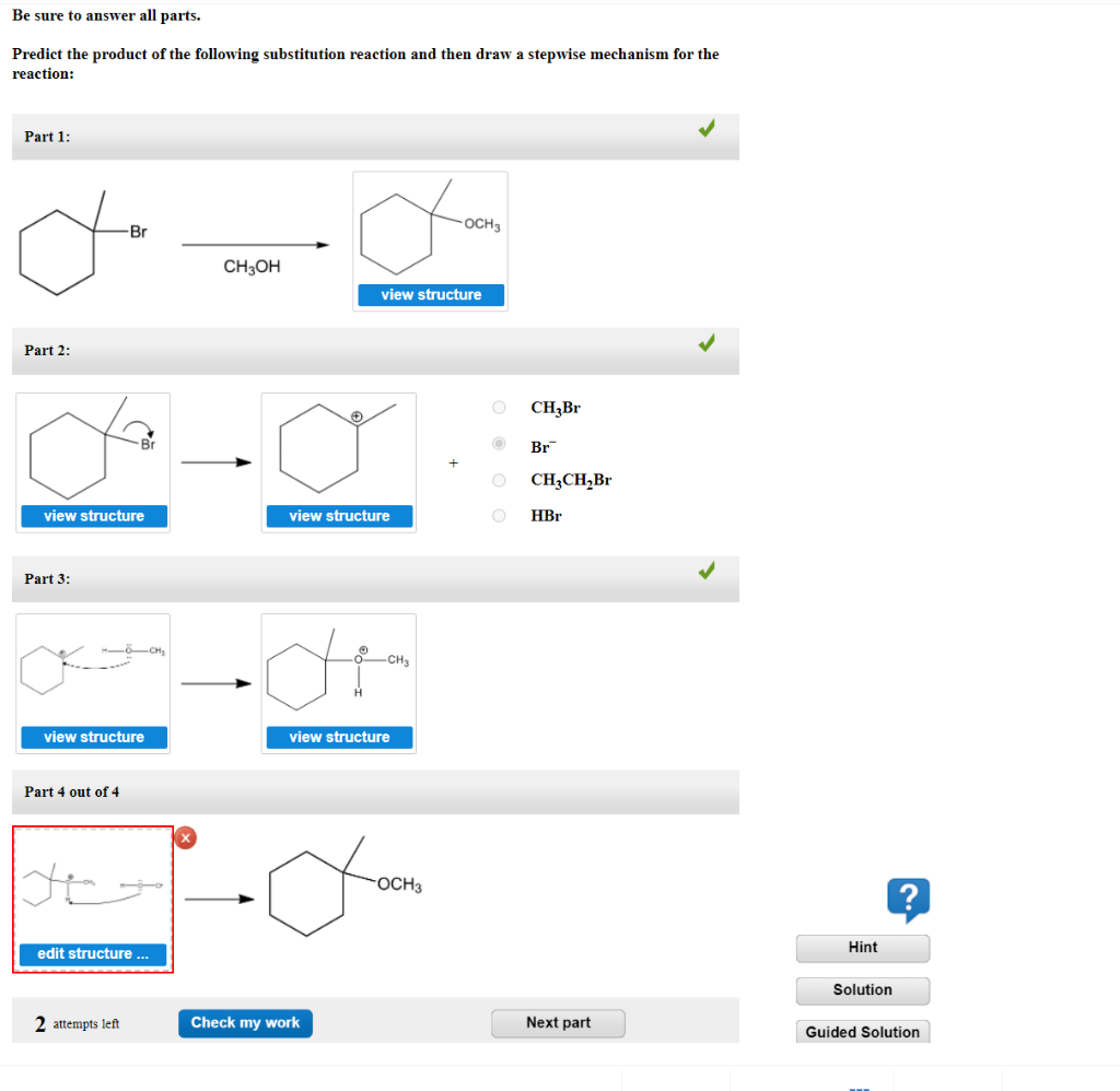 Solved Be sure to answer all parts. Predict the product of | Chegg.com