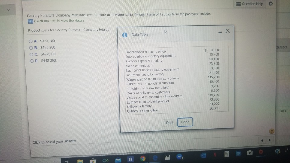 Solved Question Help Country Furniture Company manufactures