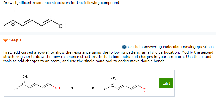 Solved Draw the curved arrows and the resulting resonance | Chegg.com