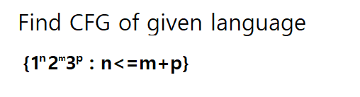 Solved Find CFG of given language {1