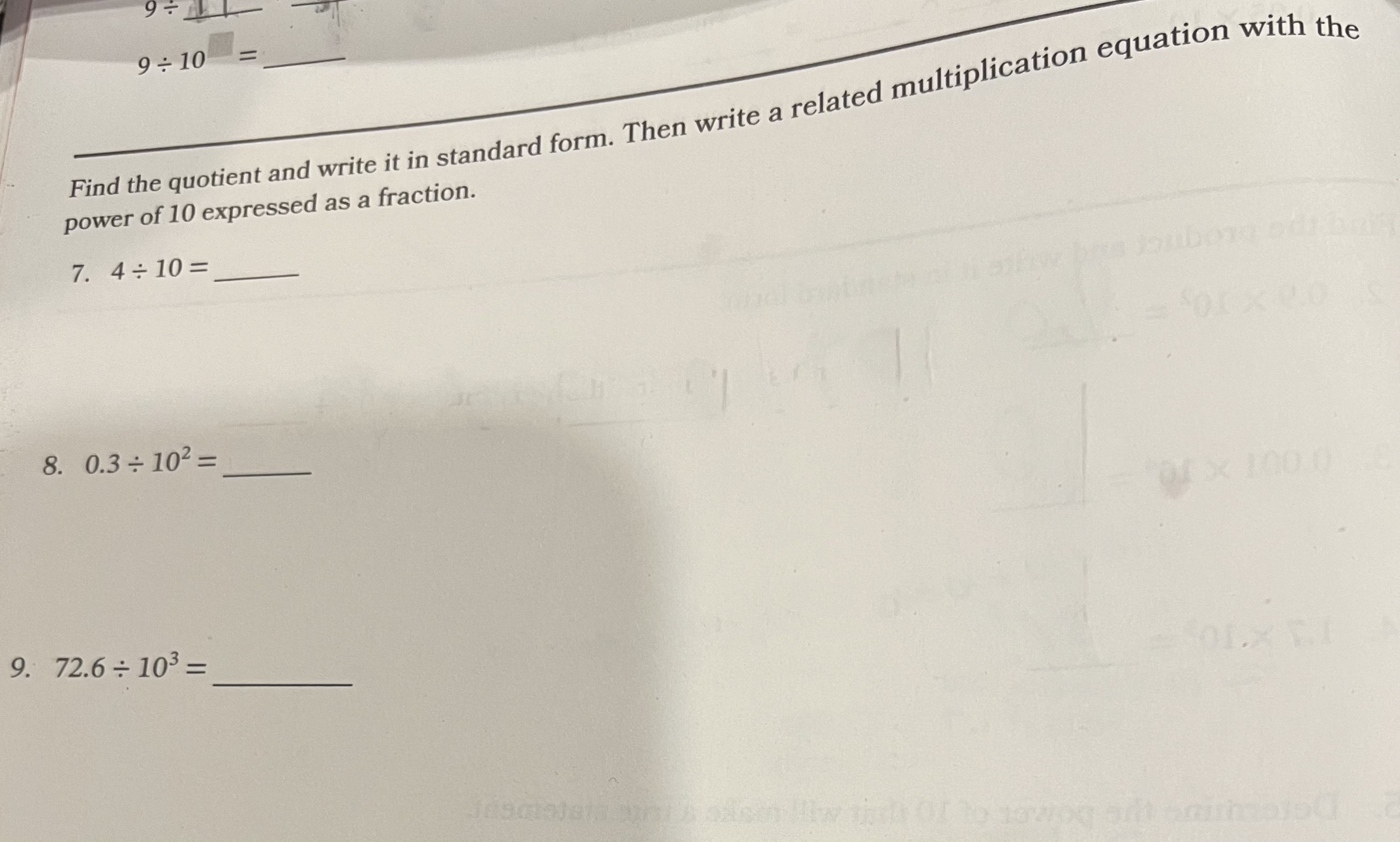 Solved Find the quotient and write it in standard form.