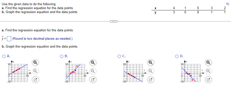 Solved Use the given data set to answer parts (a) and (b). | Chegg.com