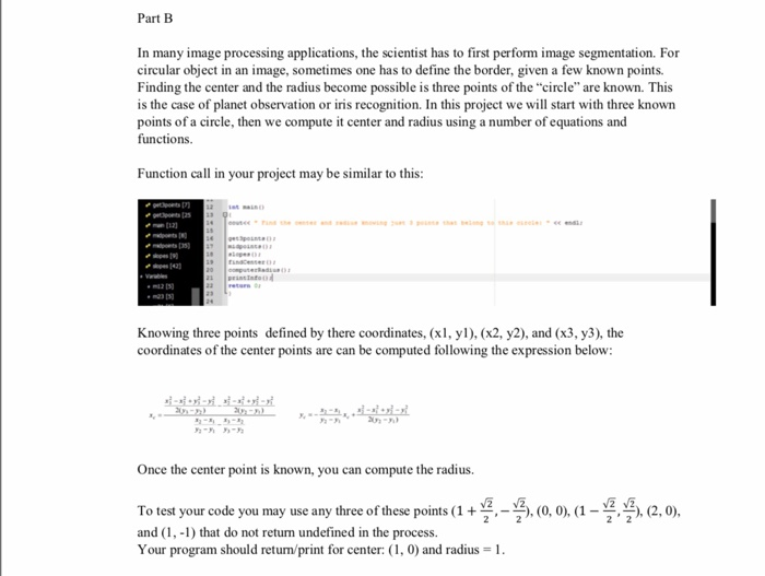 Solved Part B In many image processing applications, the | Chegg.com