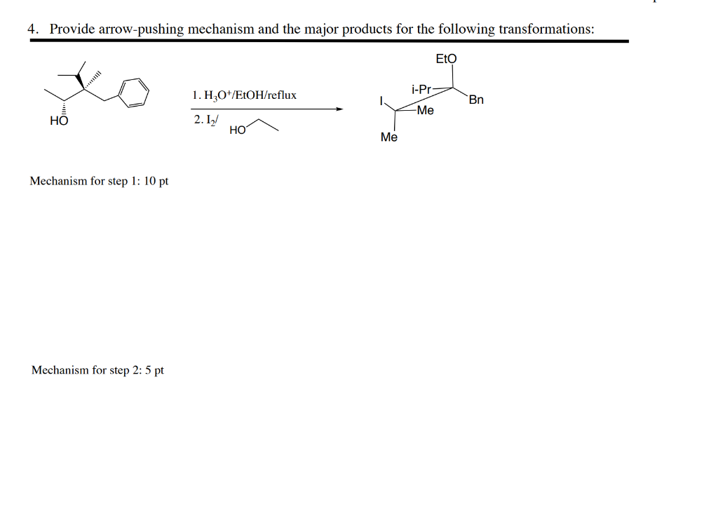 Solved Please give me the CORRECT answer for both mechanisms | Chegg.com